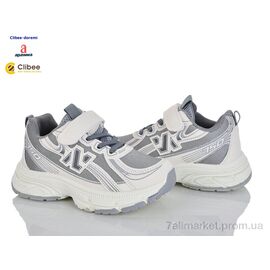 Фотография Кроссовки детские модные Весна/осень LC1188 white-grey (6 пар р.32-37) "Clibee-Doremi" недорого оптом от прямого поставщика