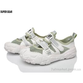 Фотография Кроссовки детские модные Лето A03-721 green (12 пар р.31-36) "Super Gear" недорого оптом от прямого поставщика