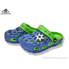 Фотография Кроксы детские летние Лето 05-5667 green (10 пар р.20-29) "Jibukang" недорого оптом от прямого поставщика