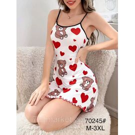 Нічна сорочка жіноча розміри M-3XL"FLOWER" купити недорого від прямого постачальника