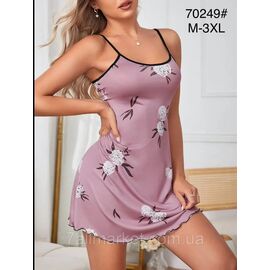Нічна сорочка жіноча розміри M-3XL"FLOWER" купити недорого від прямого постачальника