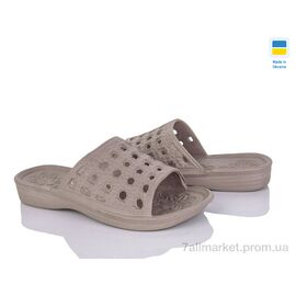 Фотография Шлепки женские облегченные Лето Крок С19 св.коричневий (6 пар р.36-41) "Vladimir" недорого оптом от прямого поставщика