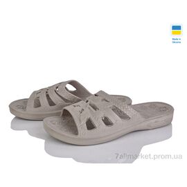 Фотография Шлепки женские облегченные Лето Крок С60 св.коричневий (6 пар р.36-41) "Vladimir" недорого оптом от прямого поставщика