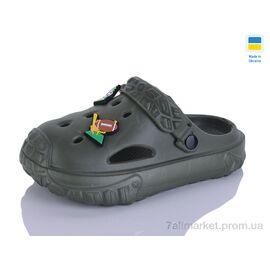 Крокси дитячі літні Літо B13 хакі (6 пар р.24-35) "M&L  Alex13" недорого оптом від прямого постачальника