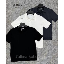 Футболка-поло чоловіча молодіжна р-ри M-3XL (3 кв) "PROSTOMEN" недорого гуртом від прямого постачальника