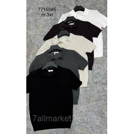 Футболка-поло чоловіча молодіжна р-ри M-3XL (5 кв) "PROSTOMEN" недорого гуртом від прямого постачальника