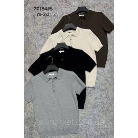 Футболка-поло чоловіча молодіжна р-ри M-3XL (5 кв) "PROSTOMEN" недорого гуртом від прямого постачальника