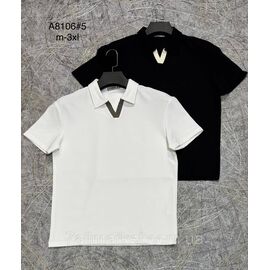 Футболка-поло чоловіча молодіжна р-ри M-3XL (2 кв) "PROSTOMEN" недорого гуртом від прямого постачальника