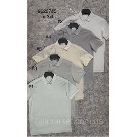 Футболка-поло чоловіча молодіжна р-ри M-3XL (5 кв) "PROSTOMEN" недорого гуртом від прямого постачальника