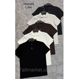 Футболка-поло чоловіча молодіжна р-ри L-4XL (5 кв) "PROSTOMEN" недорого гуртом від прямого постачальника