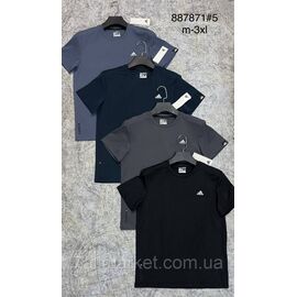 Футболка чоловіча молодіжна р-ри M-3XL (4кв) "PROSTOMEN" недорого гуртом від прямого постачальника