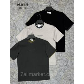 Футболка чоловіча молодіжна р-ри M-3XL (3кв) "PROSTOMEN" недорого гуртом від прямого постачальника