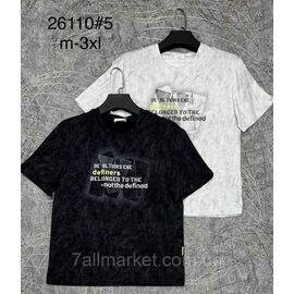 Футболка чоловіча молодіжна р-ри M-3XL (2хв) "PROSTOMEN" недорого гуртом від прямого постачальника