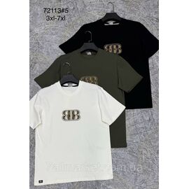 Футболка чоловіча молодіжна р-ри M-3XL (2хв) "PROSTOMEN" недорого гуртом від прямого постачальника