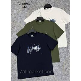 Футболка чоловіча молодіжна р-ри L-4XL (3 кв) "PROSTOMEN" недорого гуртом від прямого постачальника