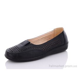 Фотография Туфли женские стильные Лето 220 black (8 пар р.38-43) "RGP" недорого оптом от прямого поставщика