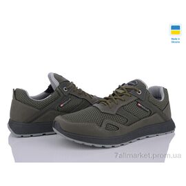 Кросівки чоловічі модні Весна/осінь Paolla 2-3713 хакі сітка (8 пар р.40-45) "Paolla" недорого оптом від прямого постачальника