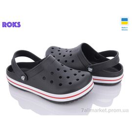 Фотография Кроксы женские летние Лето Progress 324 чорний (8 пар р.36-41) "Roks" недорого оптом от прямого поставщика