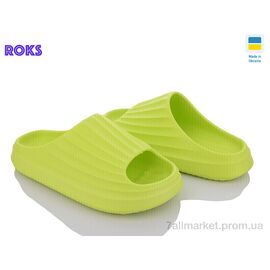 Фотография Шлепки женские облегченные Лето Progress 153 салатовий (8 пар р.36-40) "Roks" недорого оптом от прямого поставщика