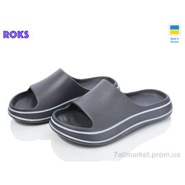 Фотография Шлепки детские летние Лето Progress 239 графіт (8 пар р.36-40) "Roks" недорого оптом от прямого поставщика