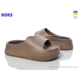 Фотография Шлепки женские облегченные Лето Progress 154 мокко (8 пар р.36-40) "Roks" недорого оптом от прямого поставщика