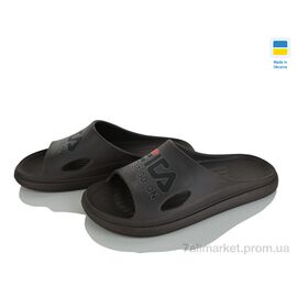 Шльопанці чоловічі пляжні Літо C79/1т.коричневий (6 пар р.41-45) "Vladimir" недорого оптом від прямого постачальника