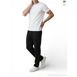 Фотография Спортивные брюки мужские Весна/осень 10PU чорний (5 шт. р.сетка 56-64) "Sport style" недорого оптом от прямого поставщика