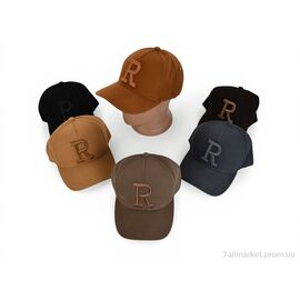Фотография Кепка для мужчин Лето Бейсболка коттон на регуляторі 002-3 mix (5 шт. р.сетка 56-58) "Cheryagroup" недорого оптом от прямого поставщика
