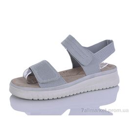 Босоніжки жіночі літні Літо 181 grey (8 пар р.37-41) "Коронате" недорого оптом від прямого постачальника