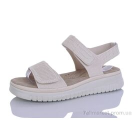 Босоніжки жіночі літні Літо 181 beige (8 пар р.37-41) "Коронате" недорого оптом від прямого постачальника