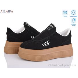 Фотография Кроссовки женские модные Весна/осень AW11-2 black (8 пар р.36-41) "Ailaifa" недорого оптом от прямого поставщика