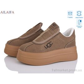 Фотография Кроссовки женские модные Весна/осень AW11-4 khaki (8 пар р.36-41) "Ailaifa" недорого оптом от прямого поставщика