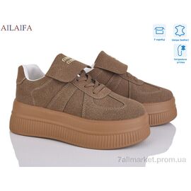 Фотография Кроссовки женские модные Весна/осень AW16 khaki (8 пар р.36-41) "Ailaifa" недорого оптом от прямого поставщика