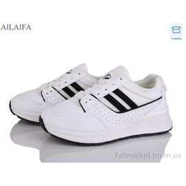Фотография Кроссовки женские модные Весна/осень MX810 white-black (8 пар р.36-41) "Ailaifa" недорого оптом от прямого поставщика