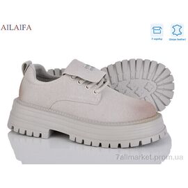 Фотография Туфли женские стильные Весна/осень AL01 grey (8 пар р.36-41) "Ailaifa" недорого оптом от прямого поставщика