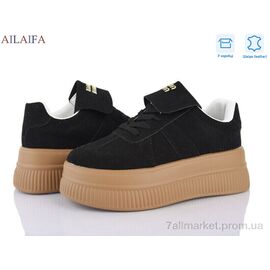 Фотография Кроссовки женские модные Весна/осень AW16 black (8 пар р.36-41) "Ailaifa" недорого оптом от прямого поставщика
