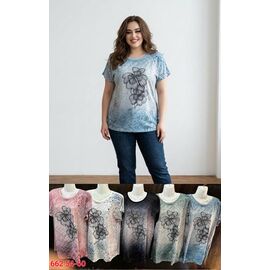 футболка жіноча M62 mix р.54-60 "VICTORY" недорого оптом від прямого постачальника