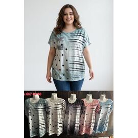 футболка жіноча M677 mix р.54-60 "VICTORY" недорого оптом від прямого постачальника