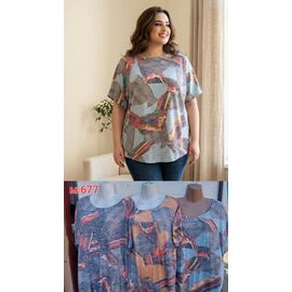 футболка жіноча M677-0 mix р.54-60 "VICTORY" недорого оптом від прямого постачальника