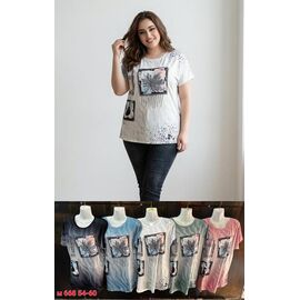 футболка жіноча M68 mix р.54-60 "VICTORY" недорого оптом від прямого постачальника