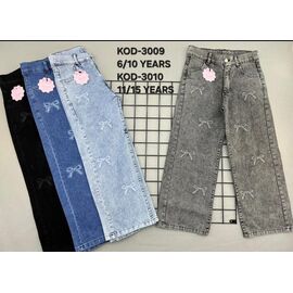 Фотография Джинсы детские на девочку 3010 grey р.11-15 "Meloria" недорого оптом от прямого поставщика