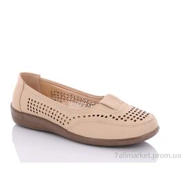 Фотография Туфли женские стильные Лето 220 beige (8 пар р.38-43) "RGP" недорого оптом от прямого поставщика
