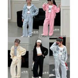 Костюм дитячий спортивний на дівчинку 85352 black р.110-160 "Meloria" недорого оптом від прямого постачальника