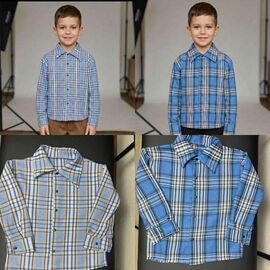 Фотография Рубашка детская на мальчика ML4571 blue р.116-146 "Meloria" недорого оптом от прямого поставщика