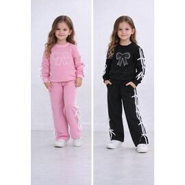 Костюм дитячий спортивний на дівчинку 3071 black р.3-6 "Proschenko" недорого оптом від прямого постачальника