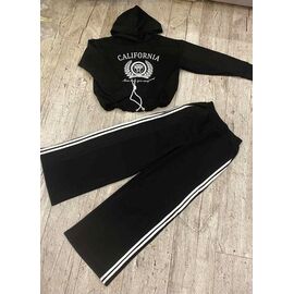 Костюм дитячий спортивний на дівчинку PR835 black р.8-12 "Proschenko" недорого оптом від прямого постачальника