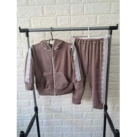 Фотография Костюм детский спортивный на девочку PR838 brown р.98-110 "Proschenko" недорого оптом от прямого поставщика