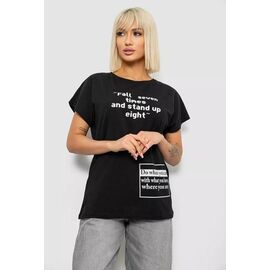 футболка жіноча 2004 black р.L-XL "Seven Group" недорого оптом від прямого постачальника