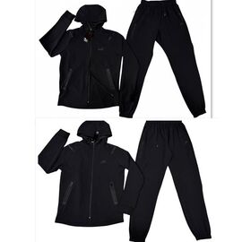 Фотография Костюм спортивный мужской 166-5P black р.56-64 "WHITE" недорого оптом от прямого поставщика