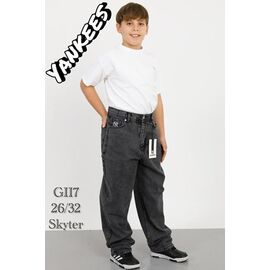 Фотография Джинсы подростковые G117 d.grey р.26-32 "Ruxa" недорого оптом от прямого поставщика